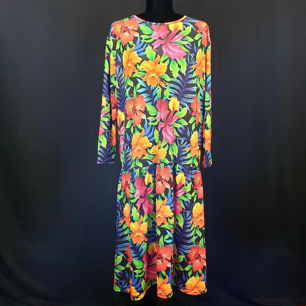 🆕️ 💐🌴 ROKOKO Boho Floral Midi Folk Dress // (NWOT) - Picture 4 of 8